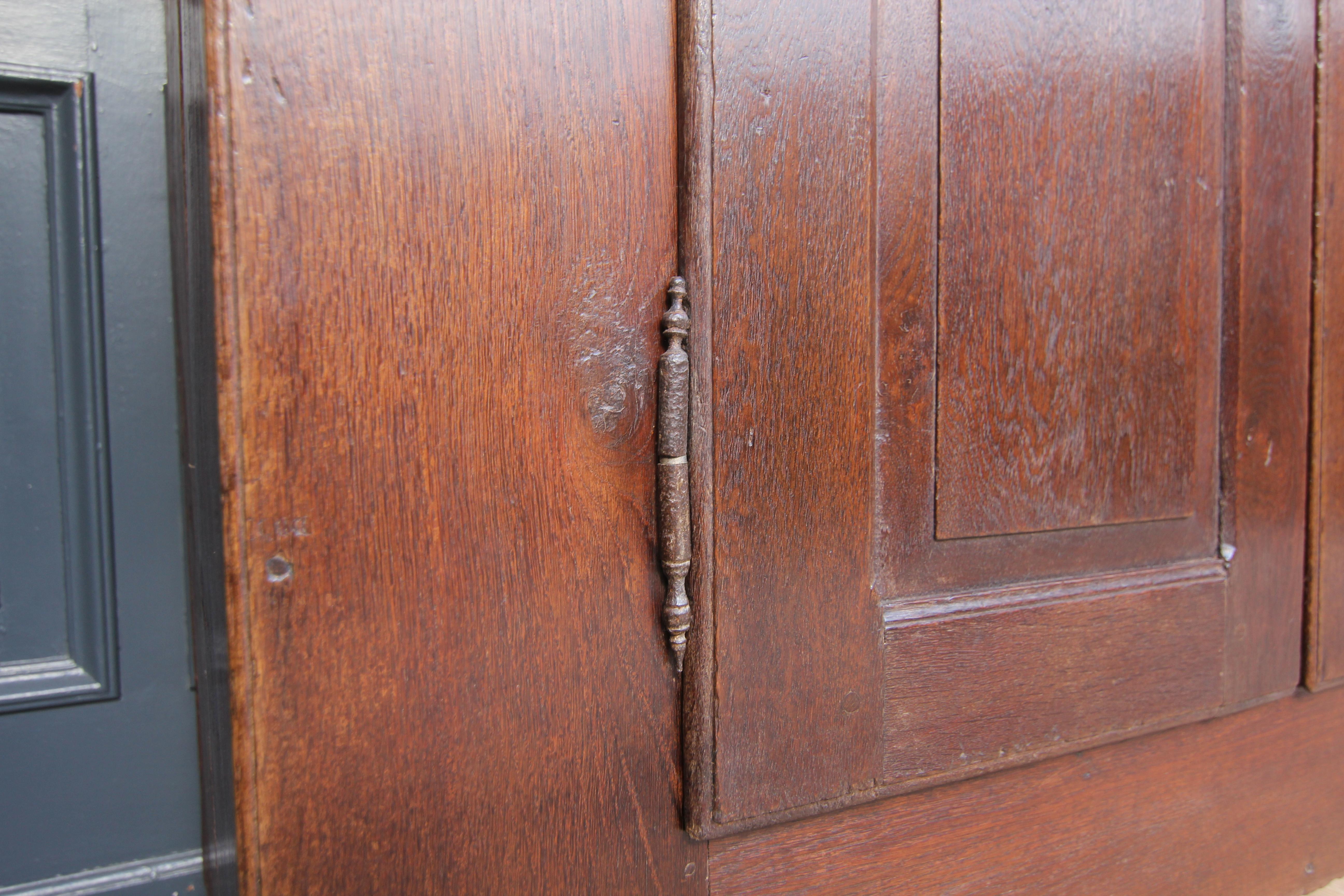 Rustic Primitive Oak Cupboard from around 1800 For Sale 7