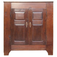 Rustic Primitive Oak Cupboard from around 1800