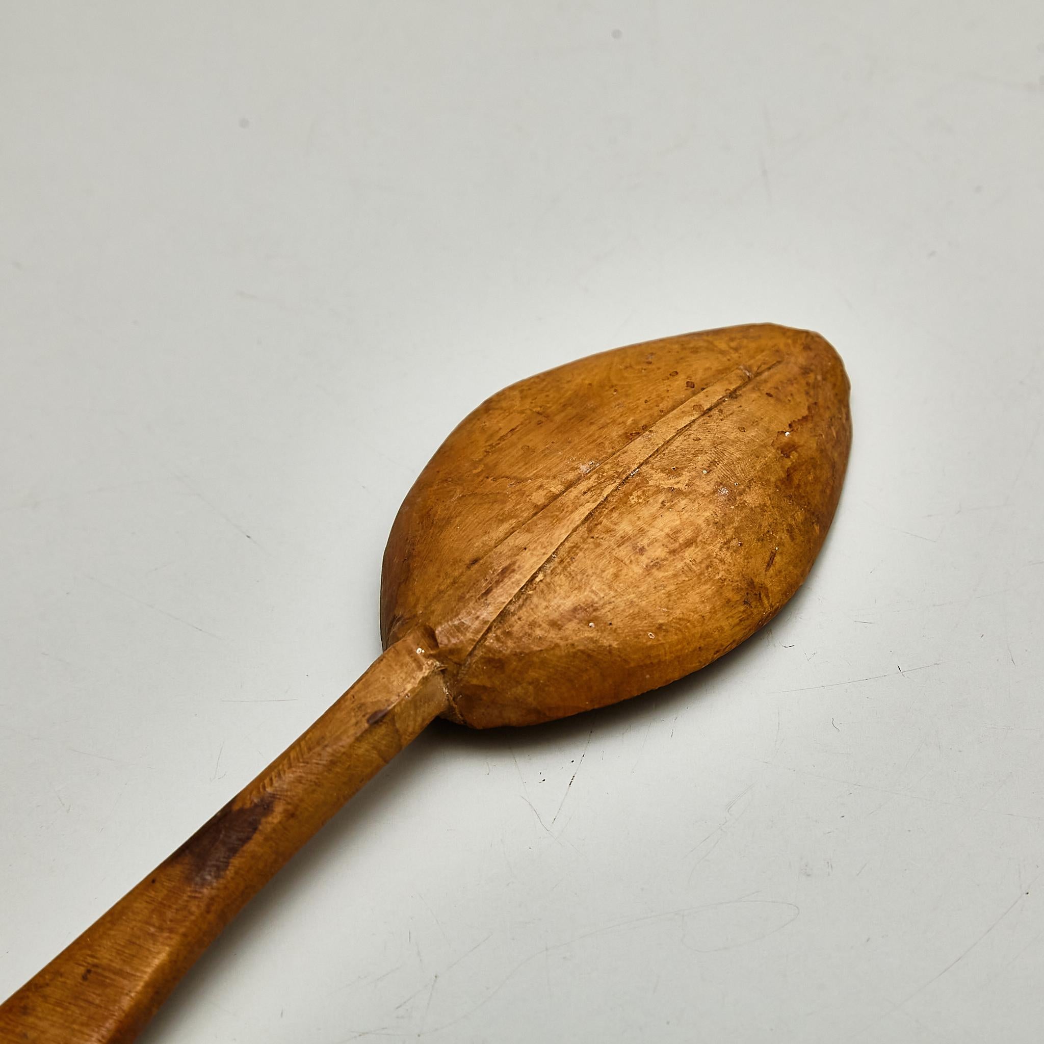 Rustic Primitive Pastor Handmade Wood Spoon, circa 1930 6