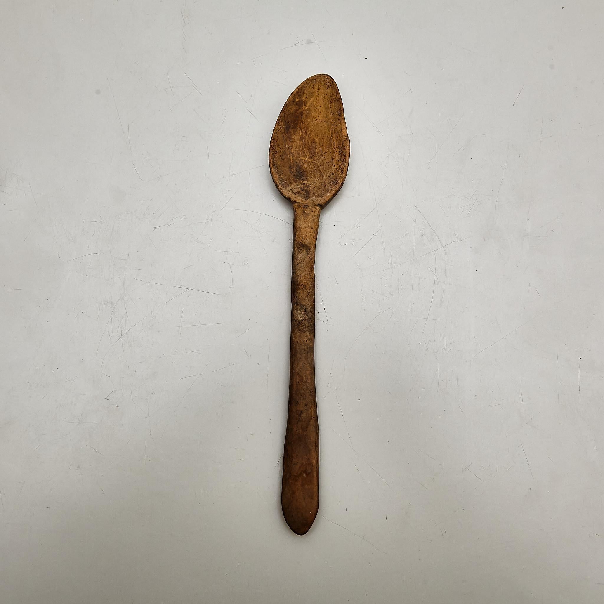 Rustic Primitive Pastor Handmade Wood Spoon

Manufactured in Spain, circa 1930.

In original condition with minor wear consistent of age and use, preserving a beautiful patina.

Materials: 
Wood 

Important information regarding color(s) of