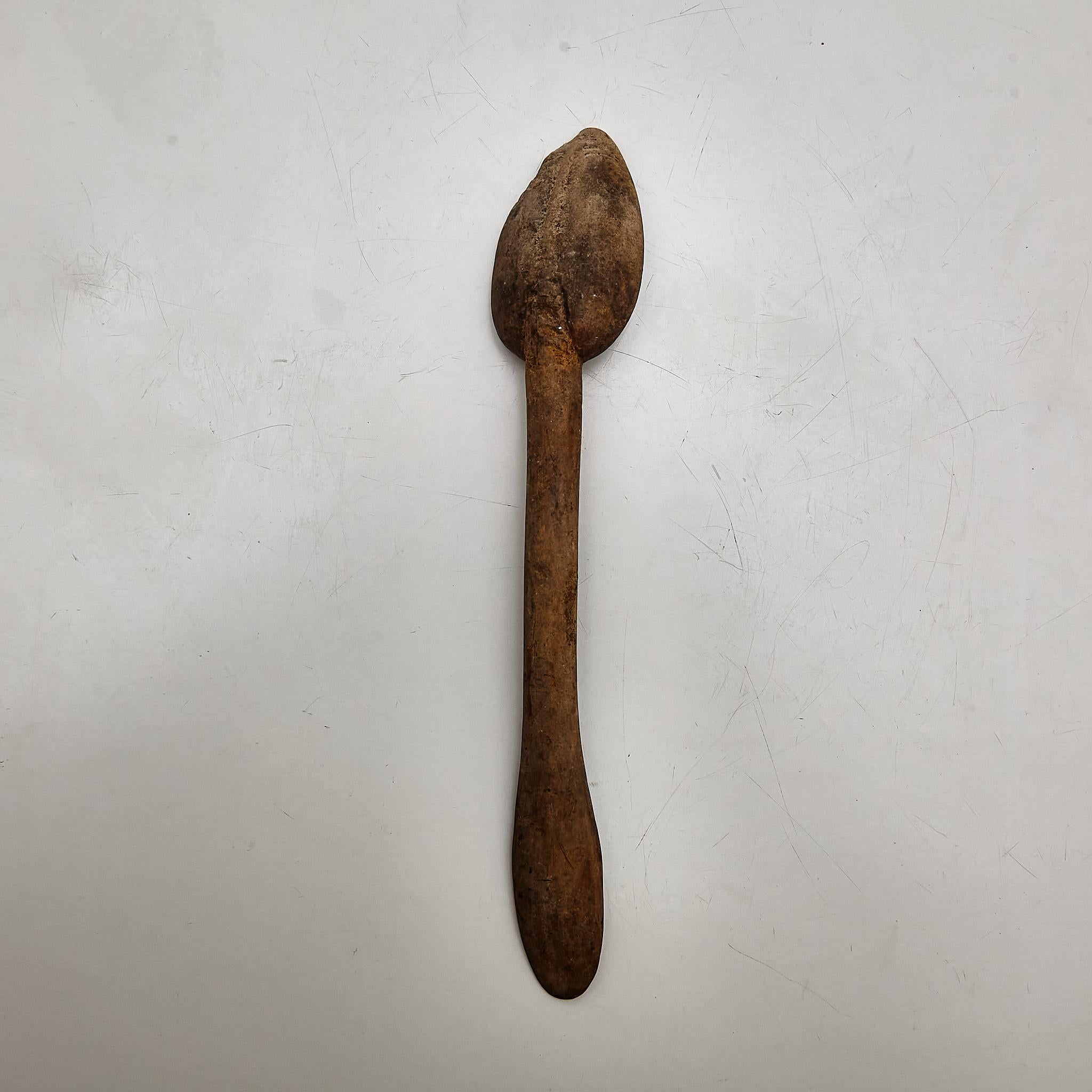 Rustic Primitive Pastor Handmade Wood Spoon, circa 1930 1