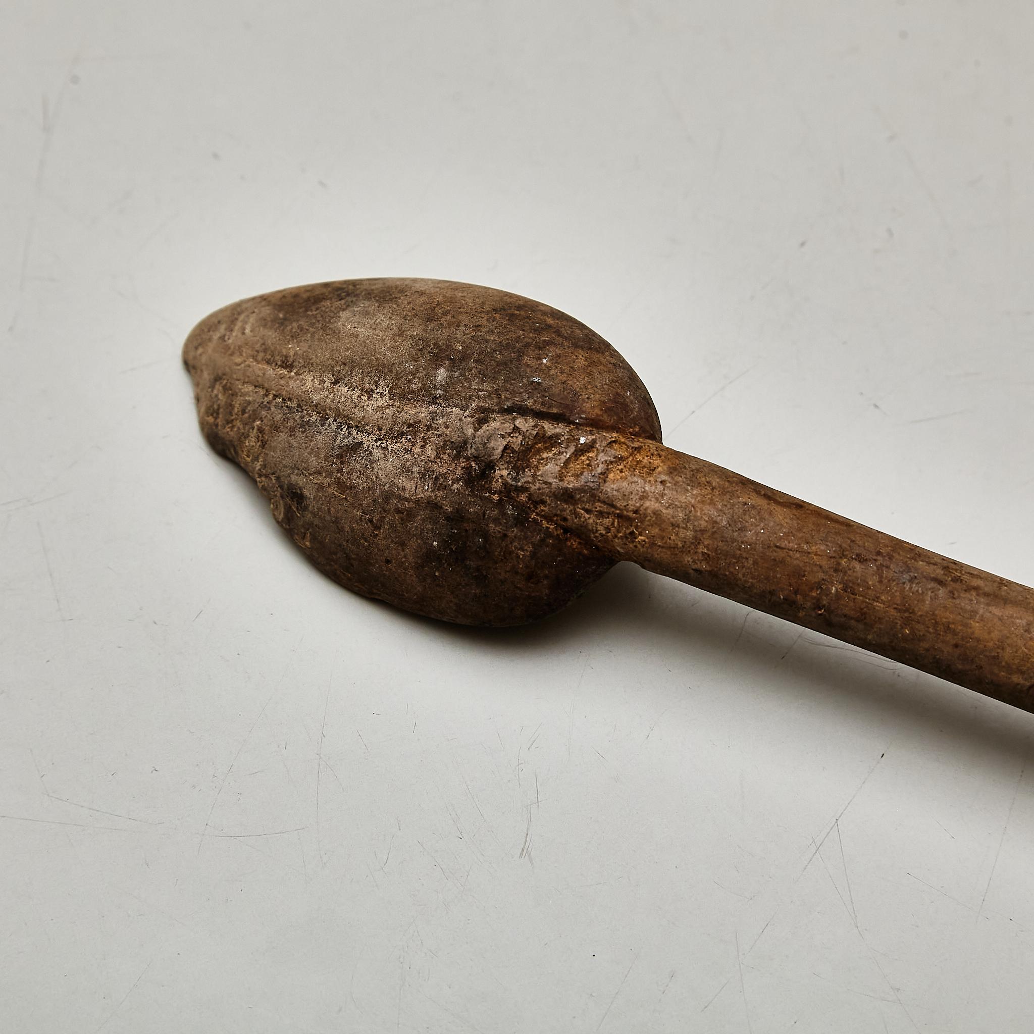 Rustic Primitive Pastor Handmade Wood Spoon, circa 1930 For Sale 2