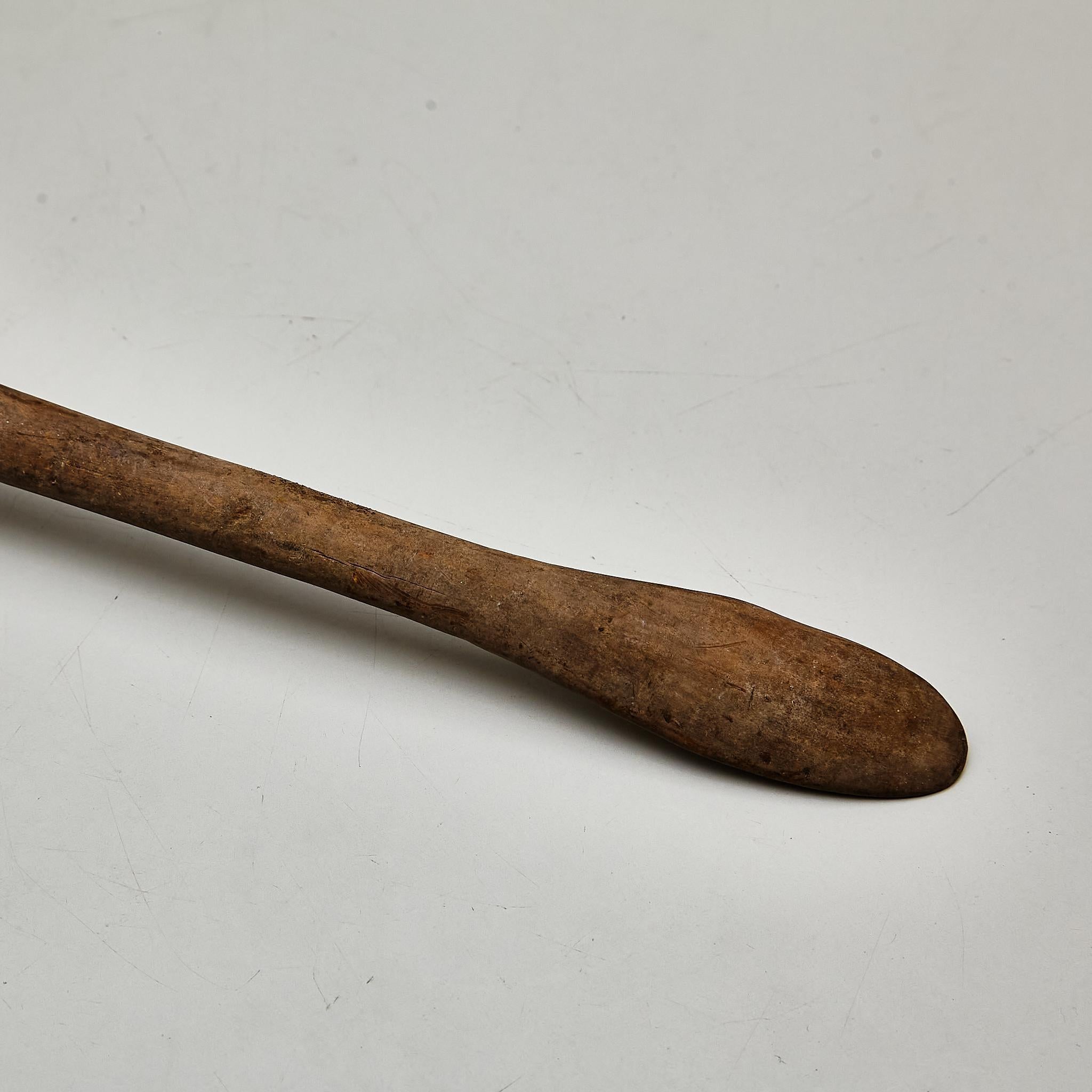 Rustic Primitive Pastor Handmade Wood Spoon, circa 1930 For Sale 3