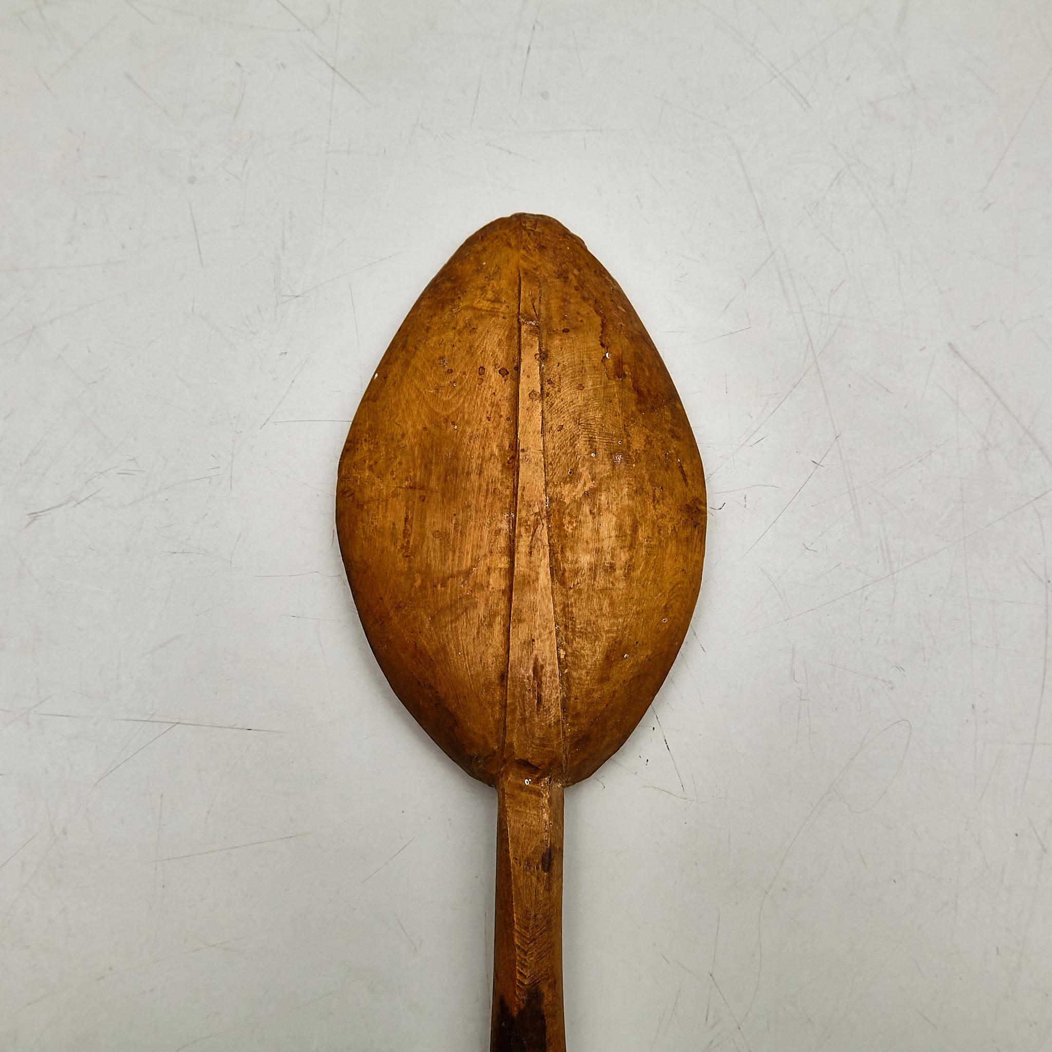 Rustic Primitive Pastor Handmade Wood Spoon, circa 1930 4
