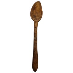 Rustic Primitive Pastor Handmade Wood Spoon, circa 1930