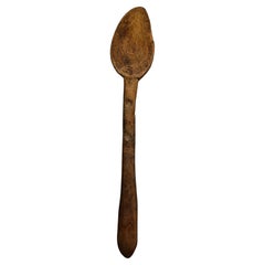 Rustic Primitive Pastor Handmade Wood Spoon, circa 1930