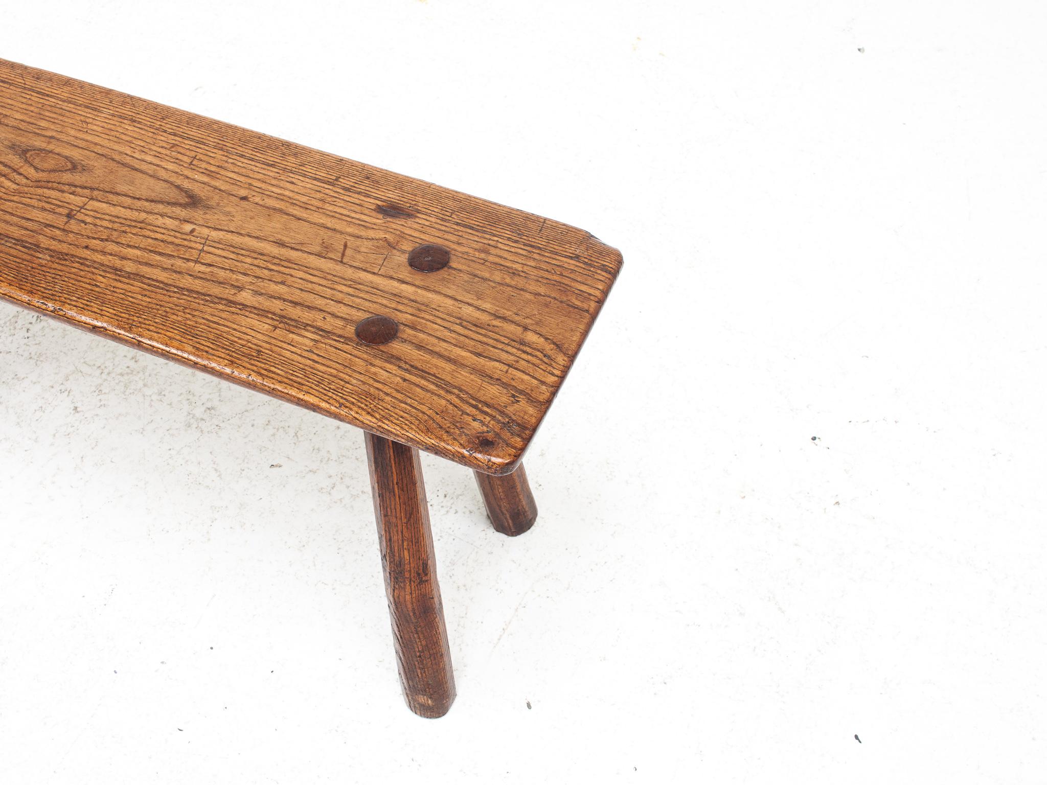Banc/table rustique, primitif, Wabi Sabi, antique, naïf, Angleterre, années 1900 en vente 3