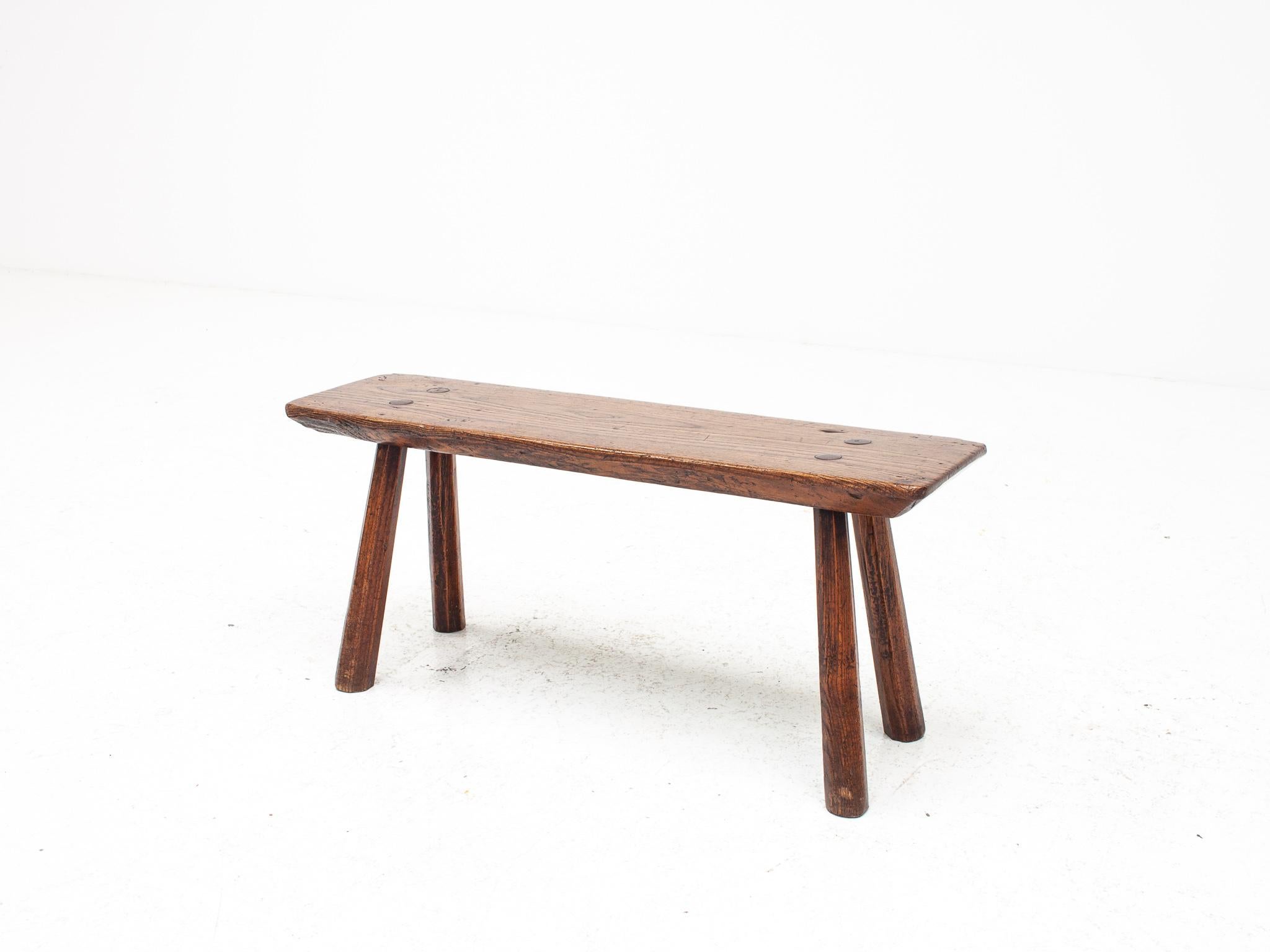 Banc/table rustique, primitif, Wabi Sabi, antique, naïf, Angleterre, années 1900 en vente 4