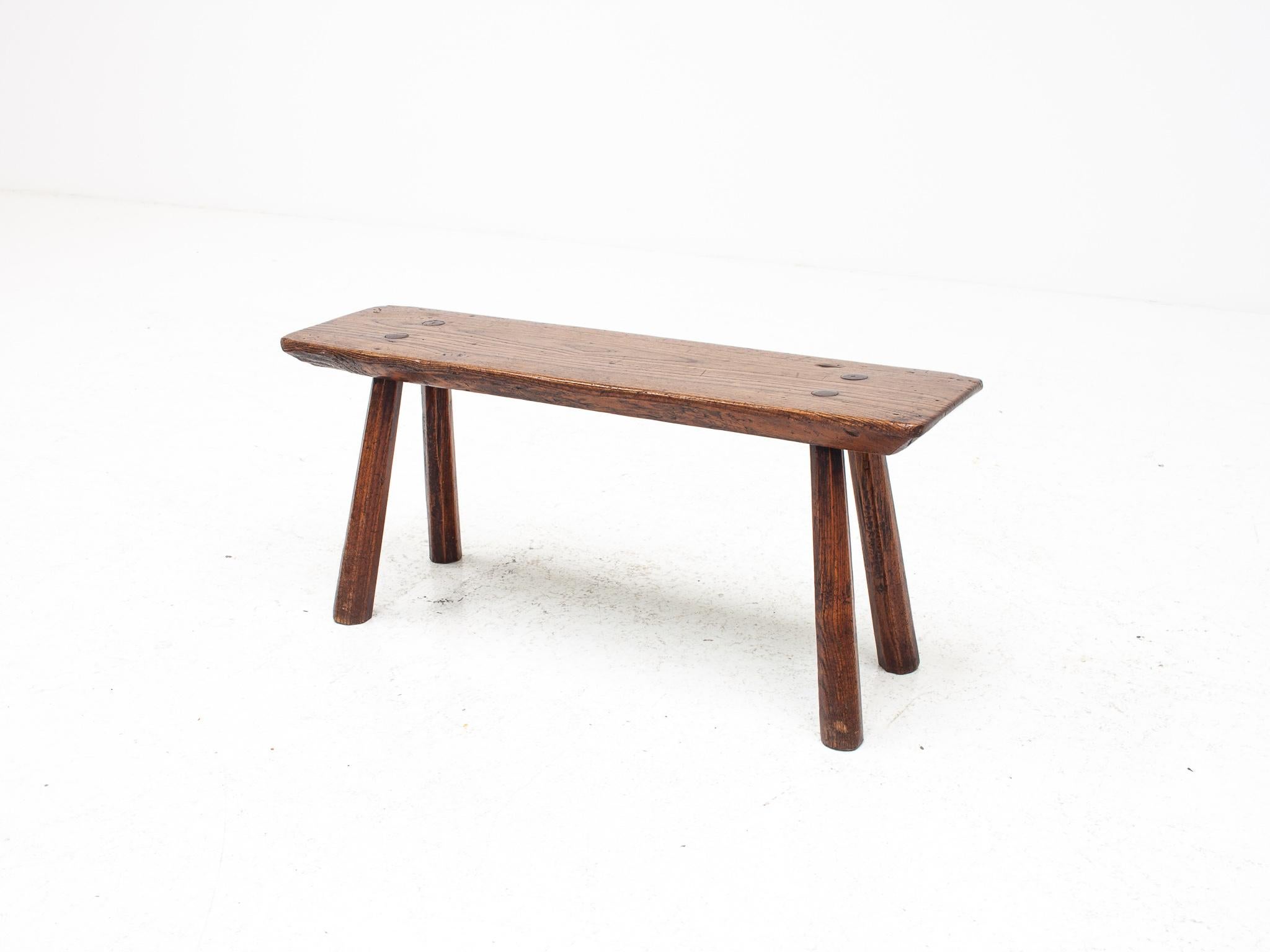 Banc/table rustique, primitif, Wabi Sabi, antique, naïf, Angleterre, années 1900 en vente 5