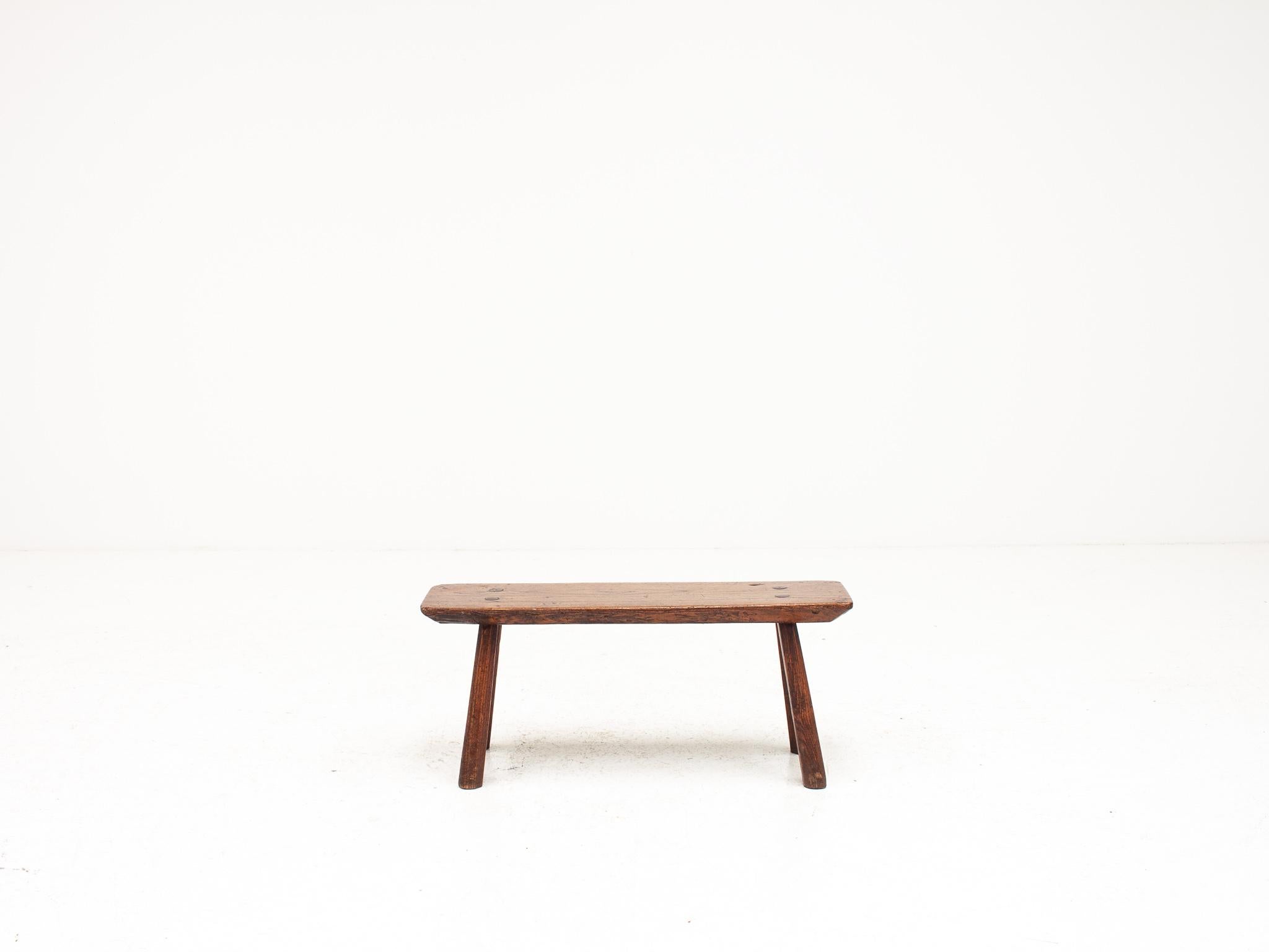 Rustique Banc/table rustique, primitif, Wabi Sabi, antique, naïf, Angleterre, années 1900 en vente