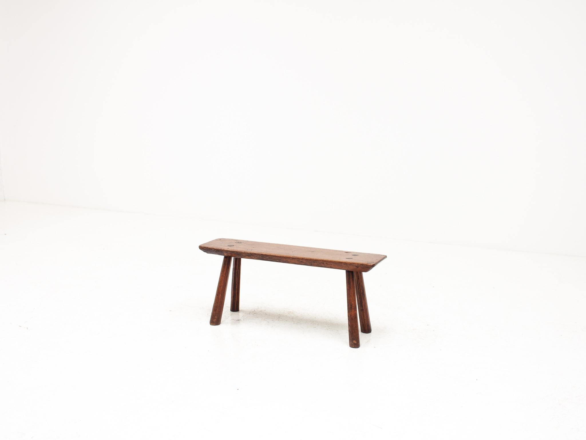 Anglais Banc/table rustique, primitif, Wabi Sabi, antique, naïf, Angleterre, années 1900 en vente
