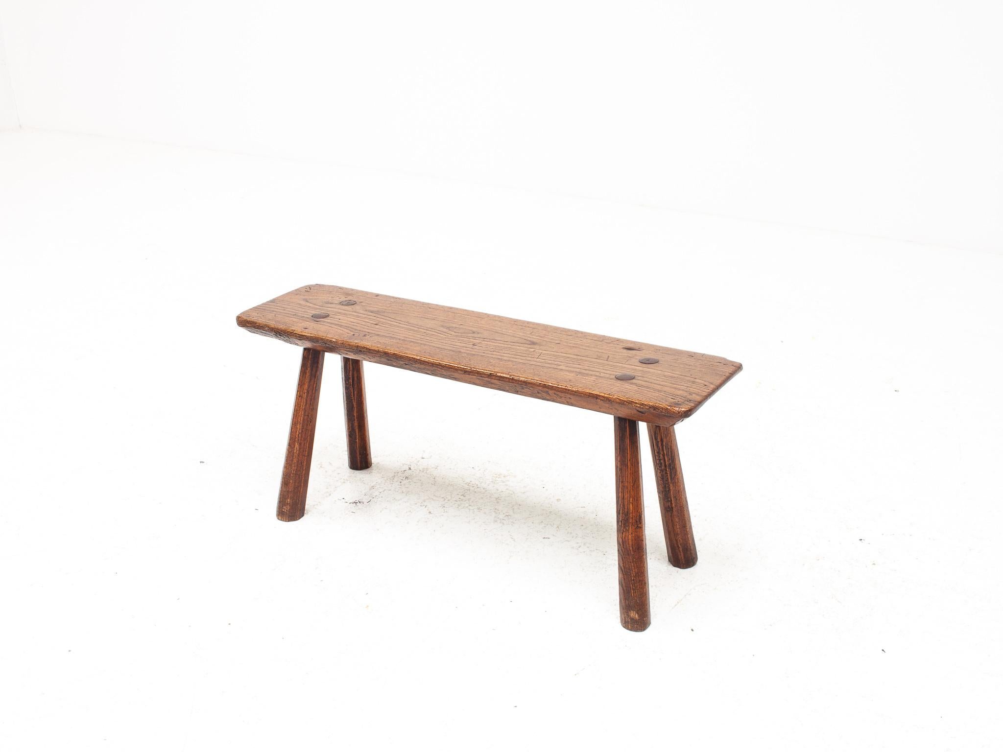 Banc/table rustique, primitif, Wabi Sabi, antique, naïf, Angleterre, années 1900 en vente 2