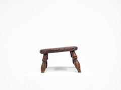 Rustic, Primitive, Wabi Sabi, Antique, Naive Vintage Stool/Table, England c1900s