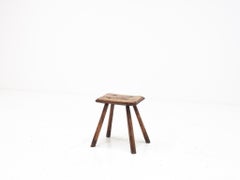 Rustico, primitivo, Wabi Sabi, antico, ingenuo Sgabello/Tavolo d'epoca, Inghilterra c1900s