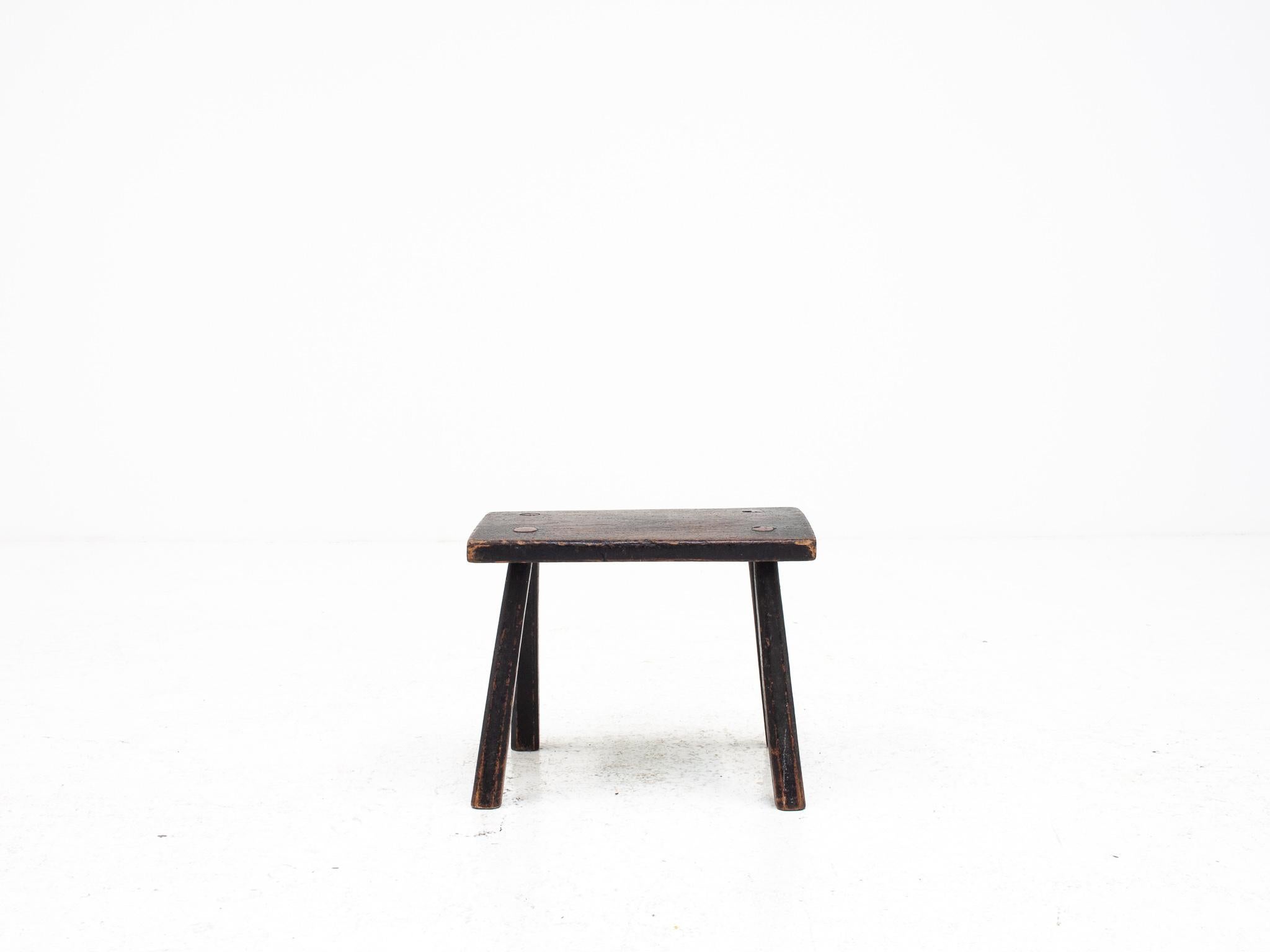 Tabouret/table rustique, primitif, Wabi Sabi, antique, naïf, Angleterre, années 1900 en vente 2