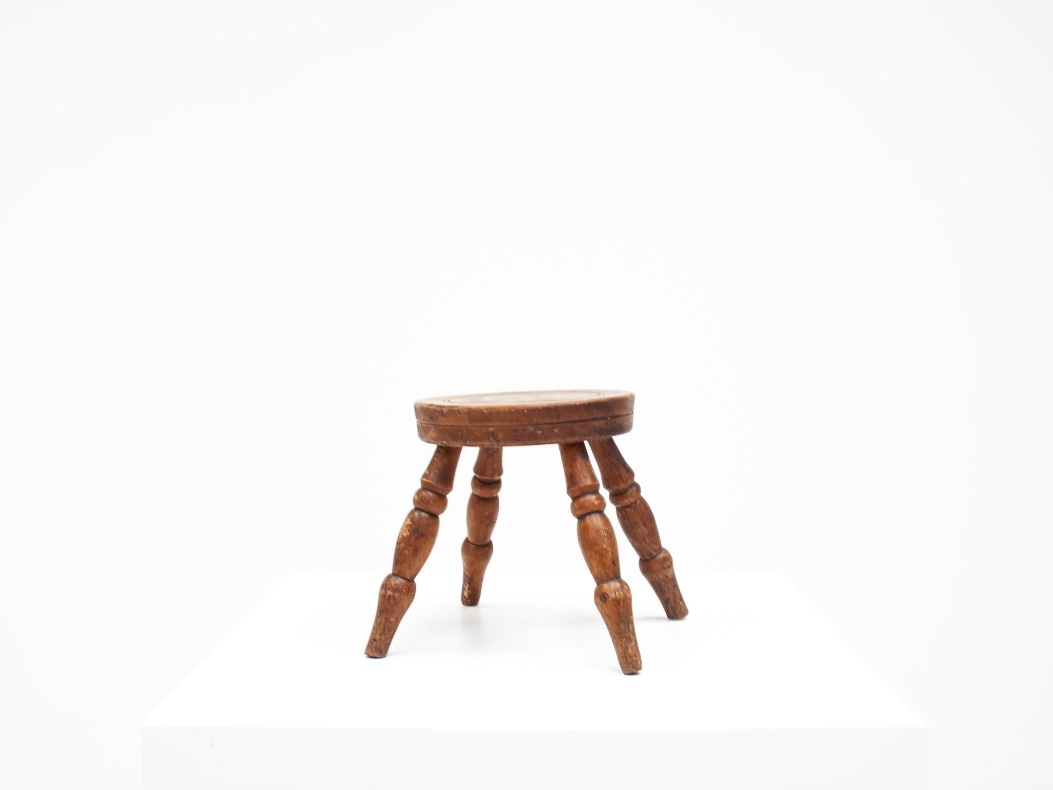 Rustique Tabouret/table rustique, primitif, Wabi Sabi, antique, naïf, Angleterre en vente