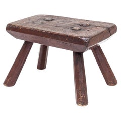 Rustic, Primitive, Wabi Sabi, Antique, Naive Vintage Stool/Table, England c1900s