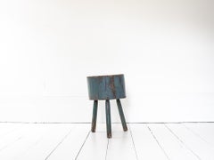 Rustic, Primitive, Wabi Sabi, Naive Vintage Chopping Block Table, England, c19th