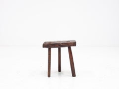 Rustic, Primitive, Wabi Sabi, Naive Vintage Stool, Table, England, c1800s
