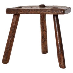 Rustic, Primitive, WabiSabi, Antique, Naive Stool/Table, England, c19th Century