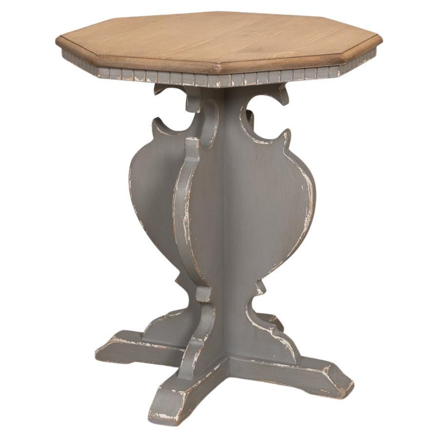 Rustic Provincial Painted End Table