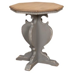 Rustic Provincial Painted End Table