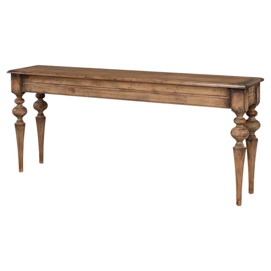 Rustic Provincial Pine Console Table
