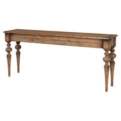 Rustic Provincial Pine Console Table