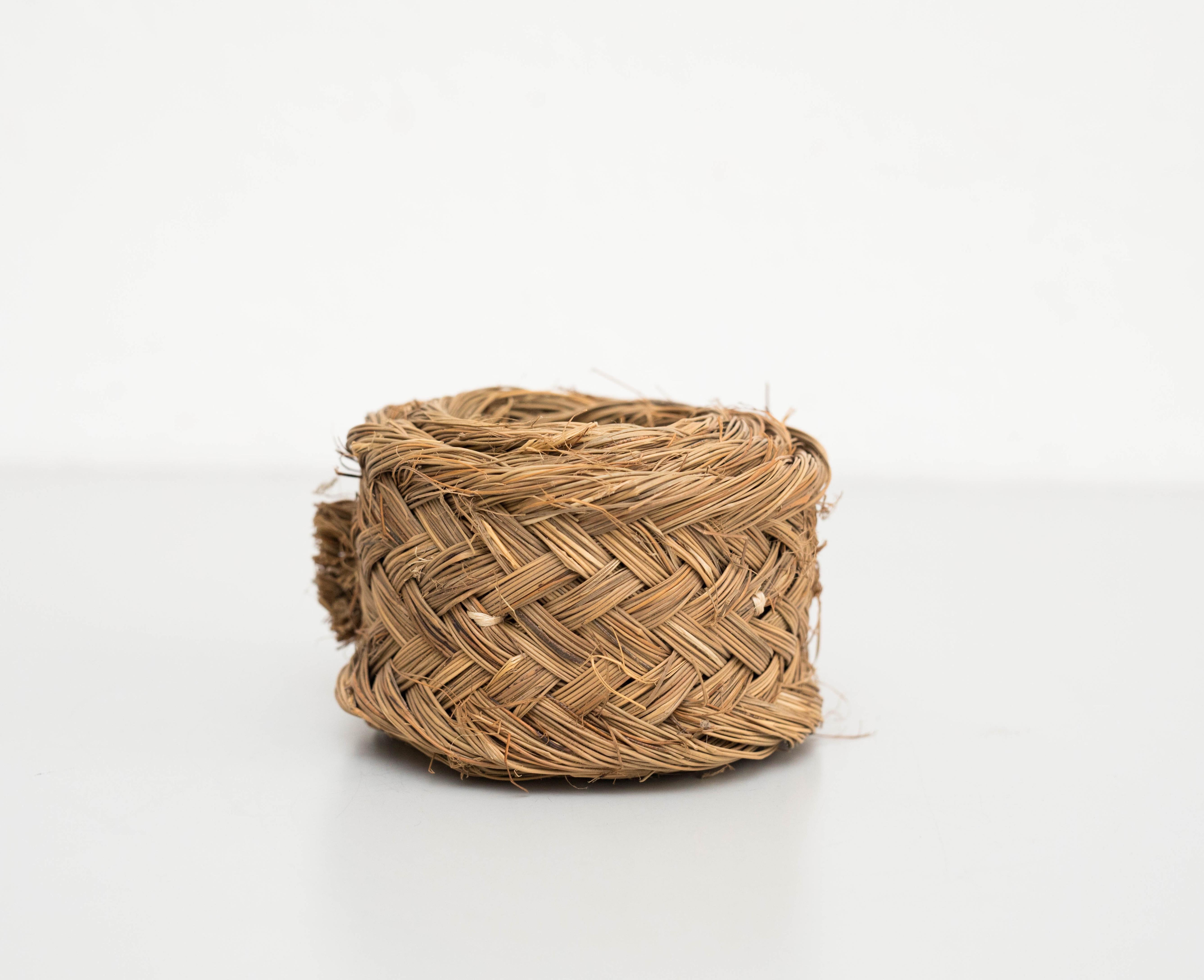 Mid-Century Modern Rustic Rattan Decorative Object, 1960 For Sale