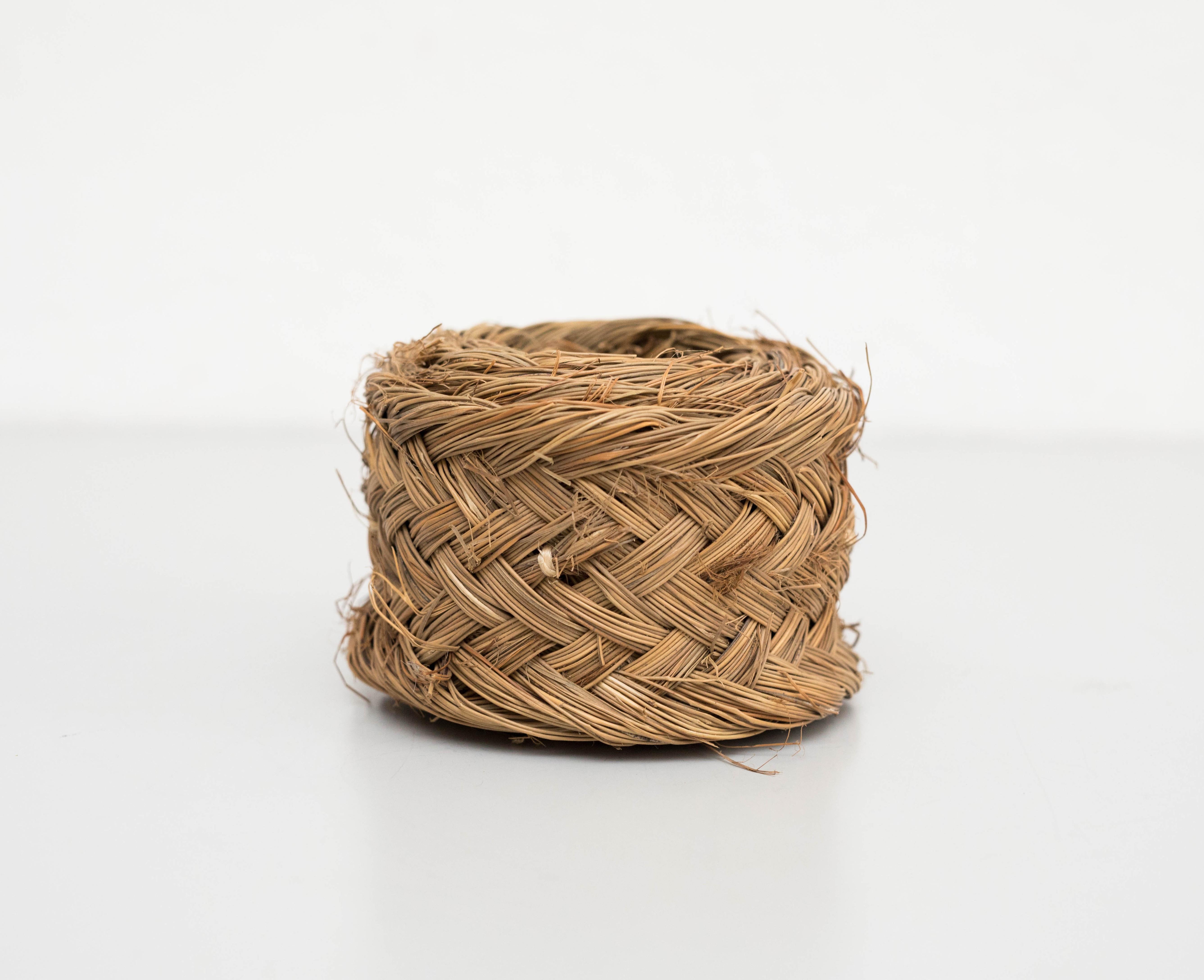 French Rustic Rattan Decorative Object, 1960 For Sale