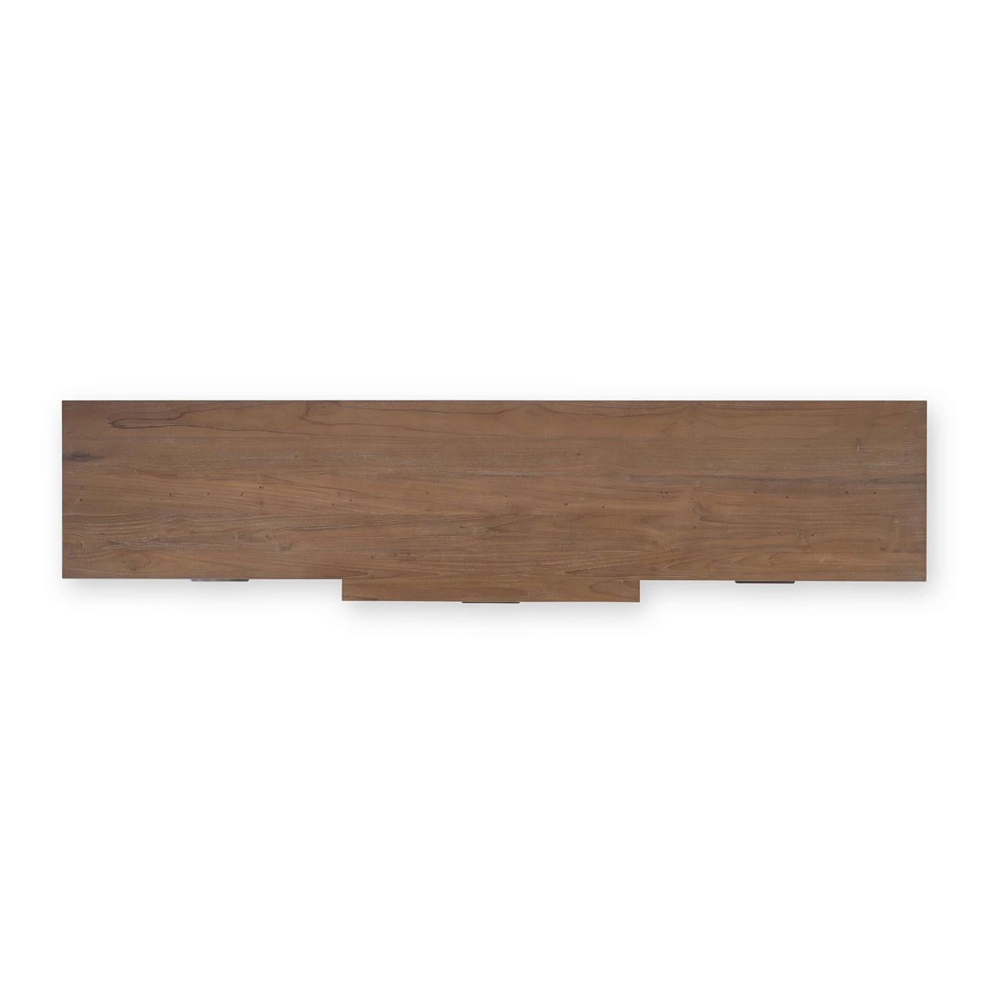 Rustikales Sideboard aus aufgearbeitetem Teakholz (21. Jahrhundert und zeitgenössisch) im Angebot