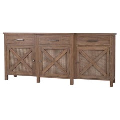 Buffet rustique en teck recyclé
