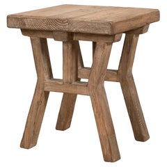 Table d'appoint en bois récupéré rustique