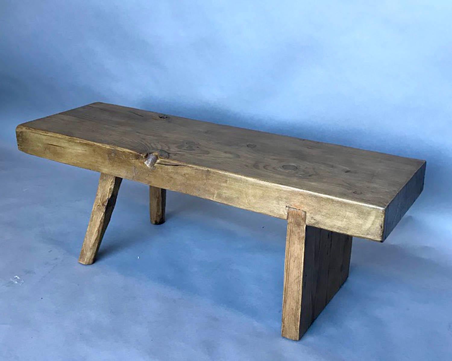rustic benches
