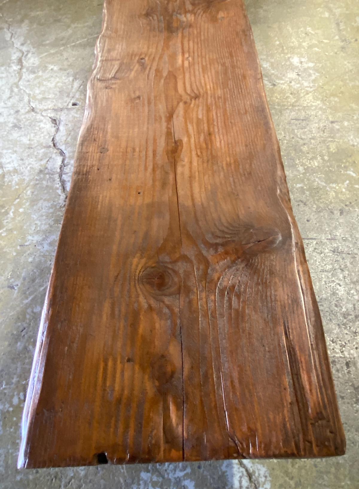 Contemporary Rustic Reclaimed Wood Bench