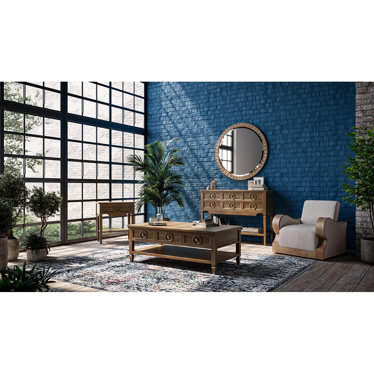 Asian Rustic Rectangular Coffee Table For Sale