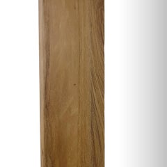 Specchio da terra in teak riciclato in stile rustico con cornice spessa in legno lavorato a mano