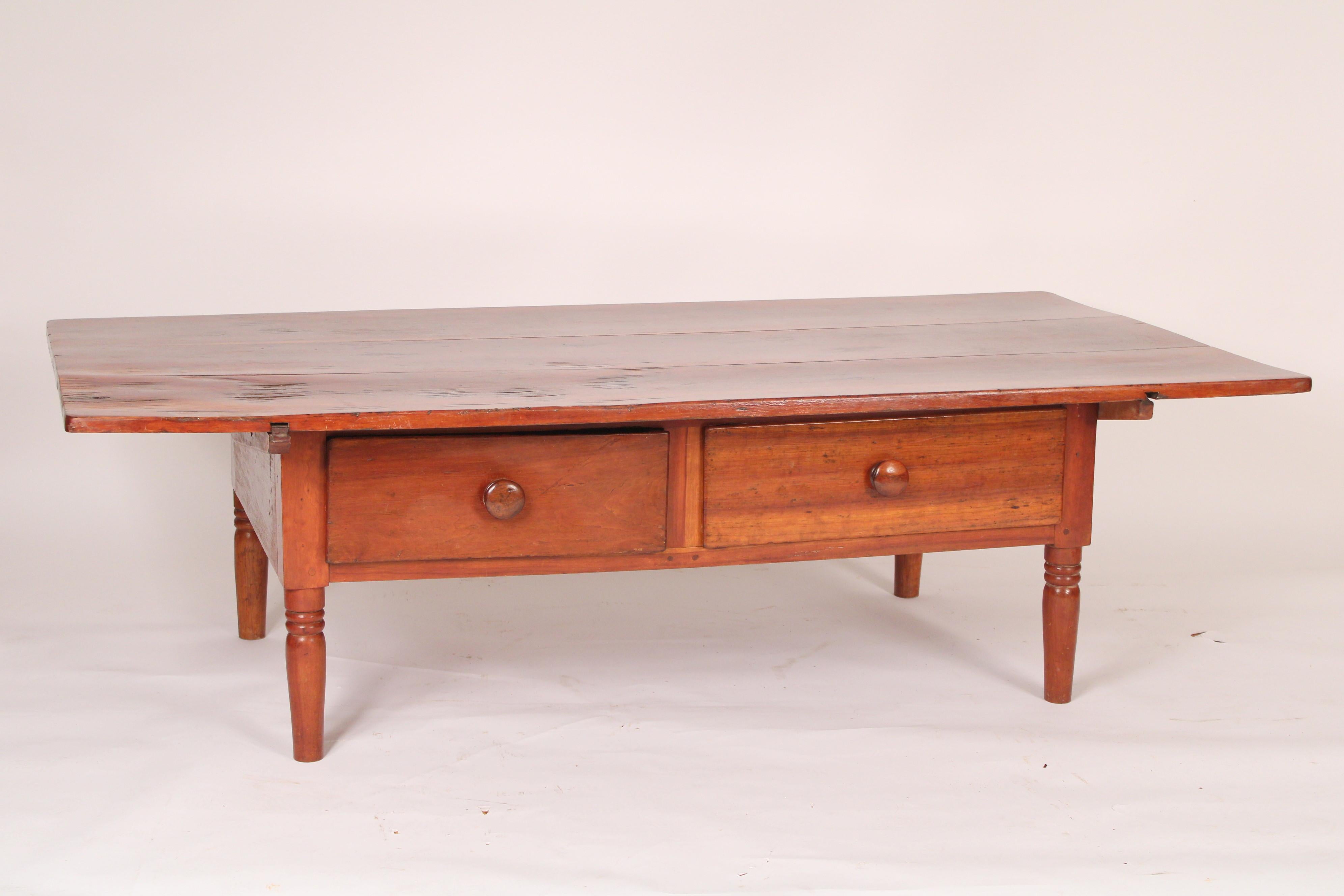 Unknown Rustic Red Pine Coffee Table For Sale