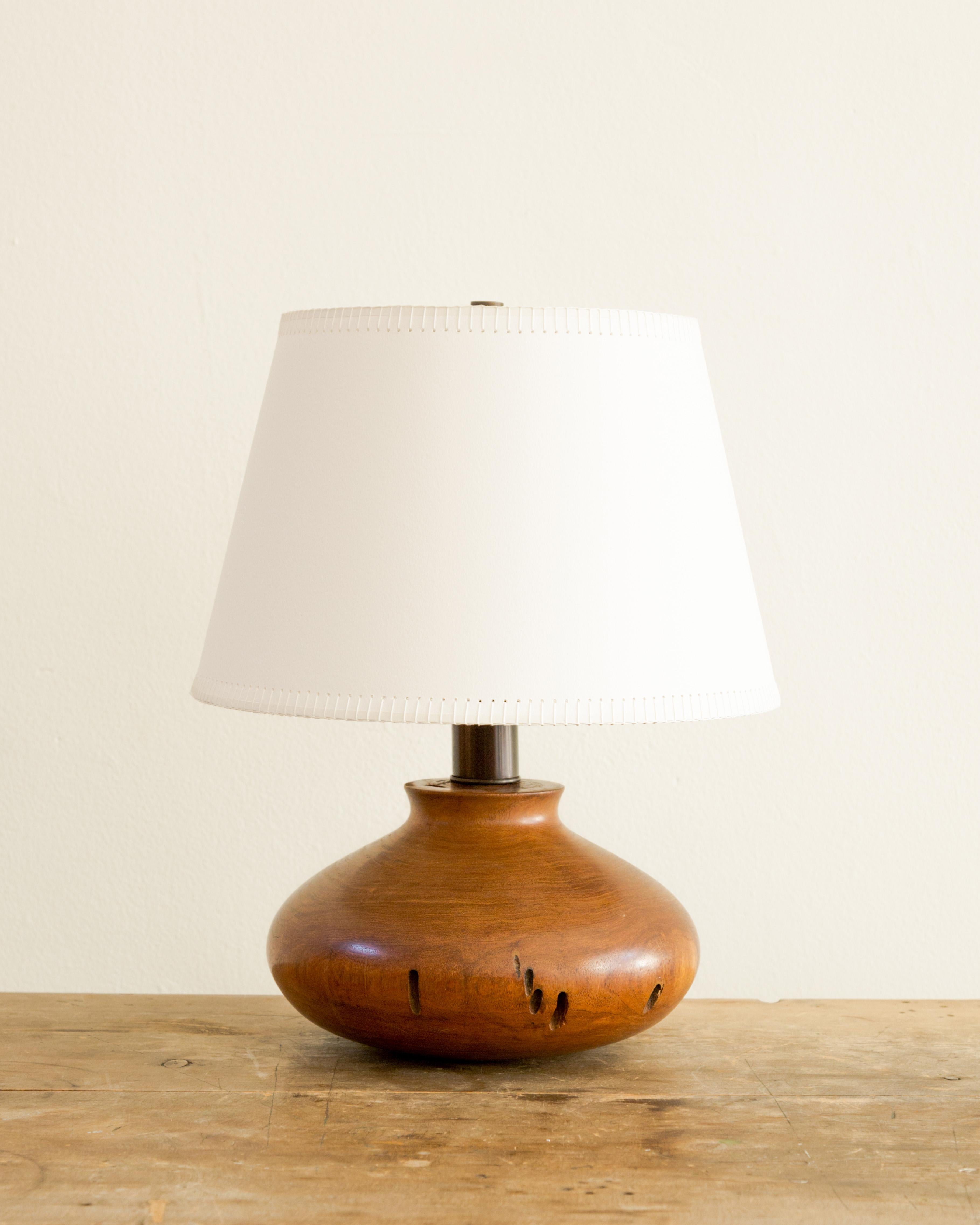 Rustic + Refined Turned Mesquite Table Lamps 1
