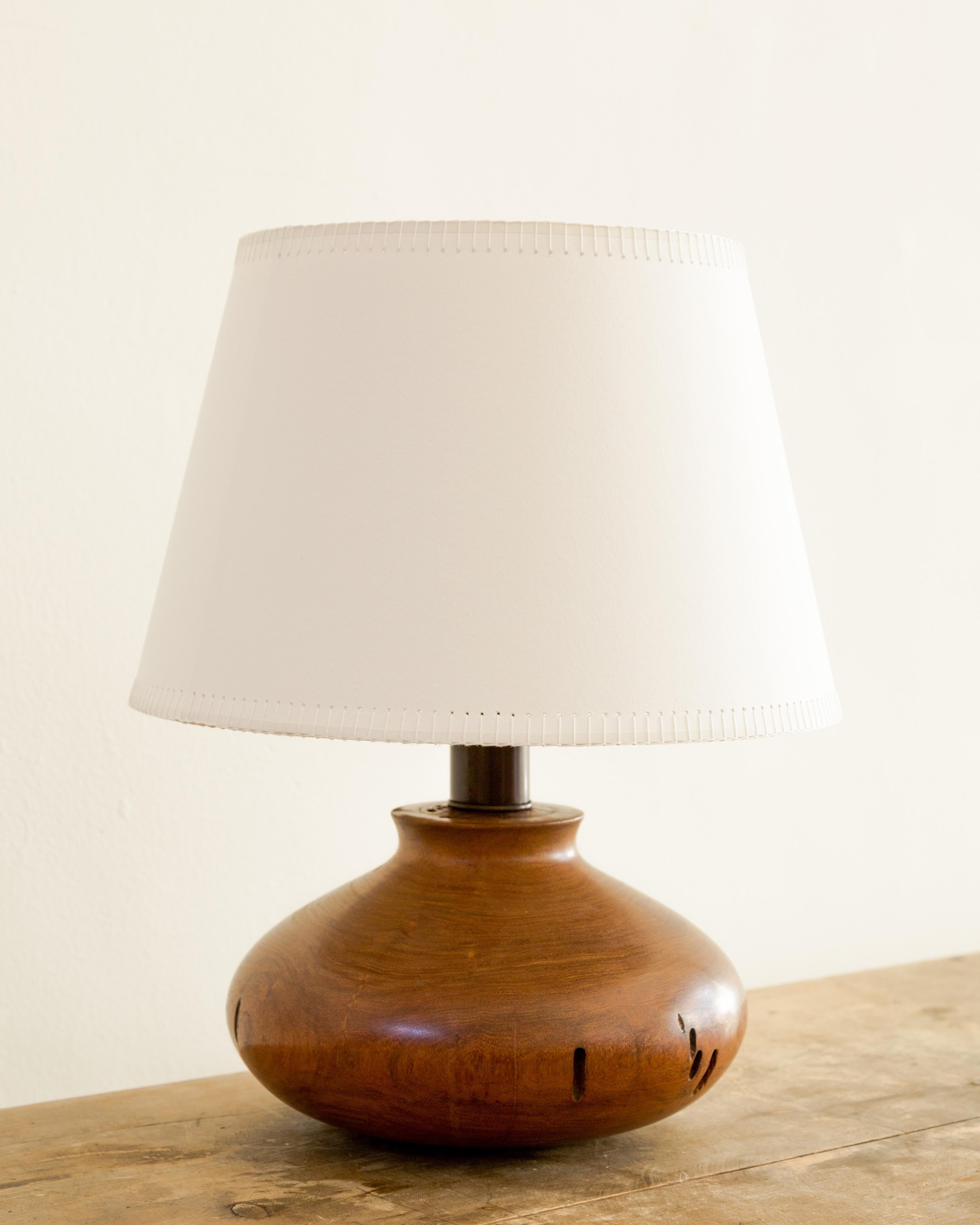 Rustic + Refined Turned Mesquite Table Lamps 2