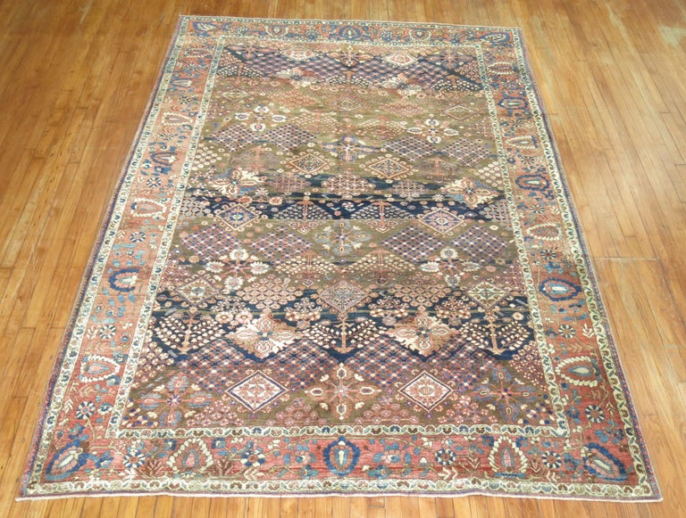 Unique Indian Rug For Rustic Apartments Reference: Rustic Room Size Persian Bakhtiari Rug For Sale At 1Stdibs