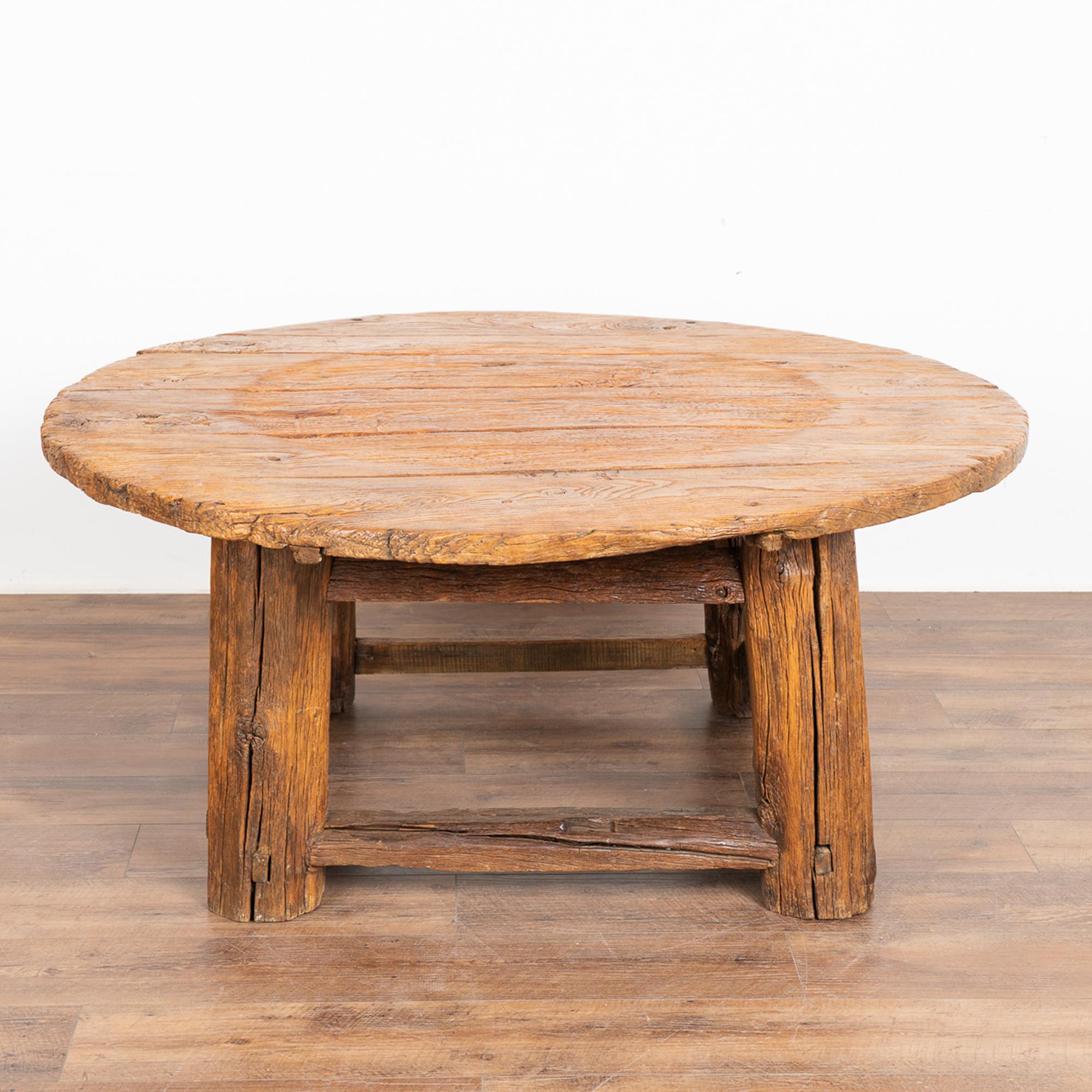Chinese Rustic Round Coffee Table, China, circa 1860-80