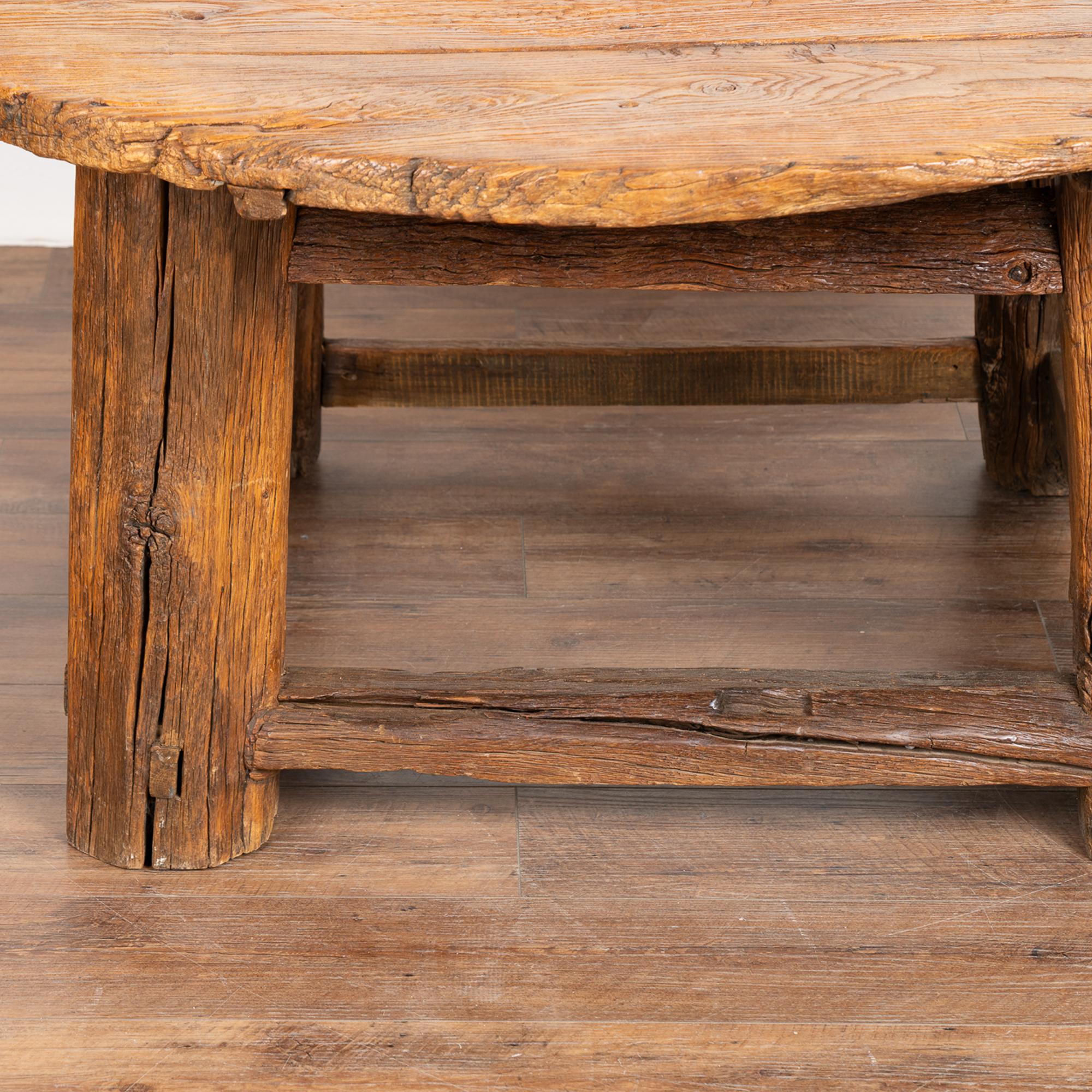 19th Century Rustic Round Coffee Table, China, circa 1860-80