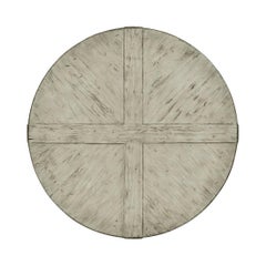 Rustic Round Dining Table, Greyed