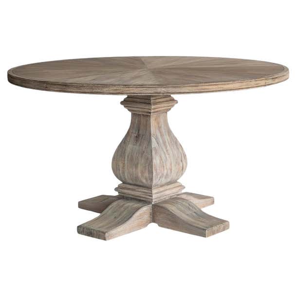 Rustic Round Dining Table For Sale at 1stDibs
