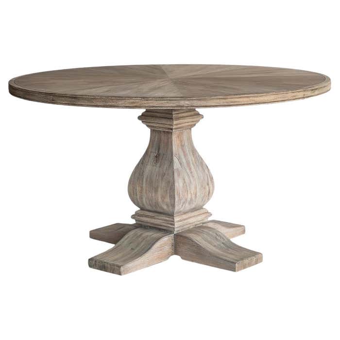 Rustic Round Dining Table For Sale at 1stDibs