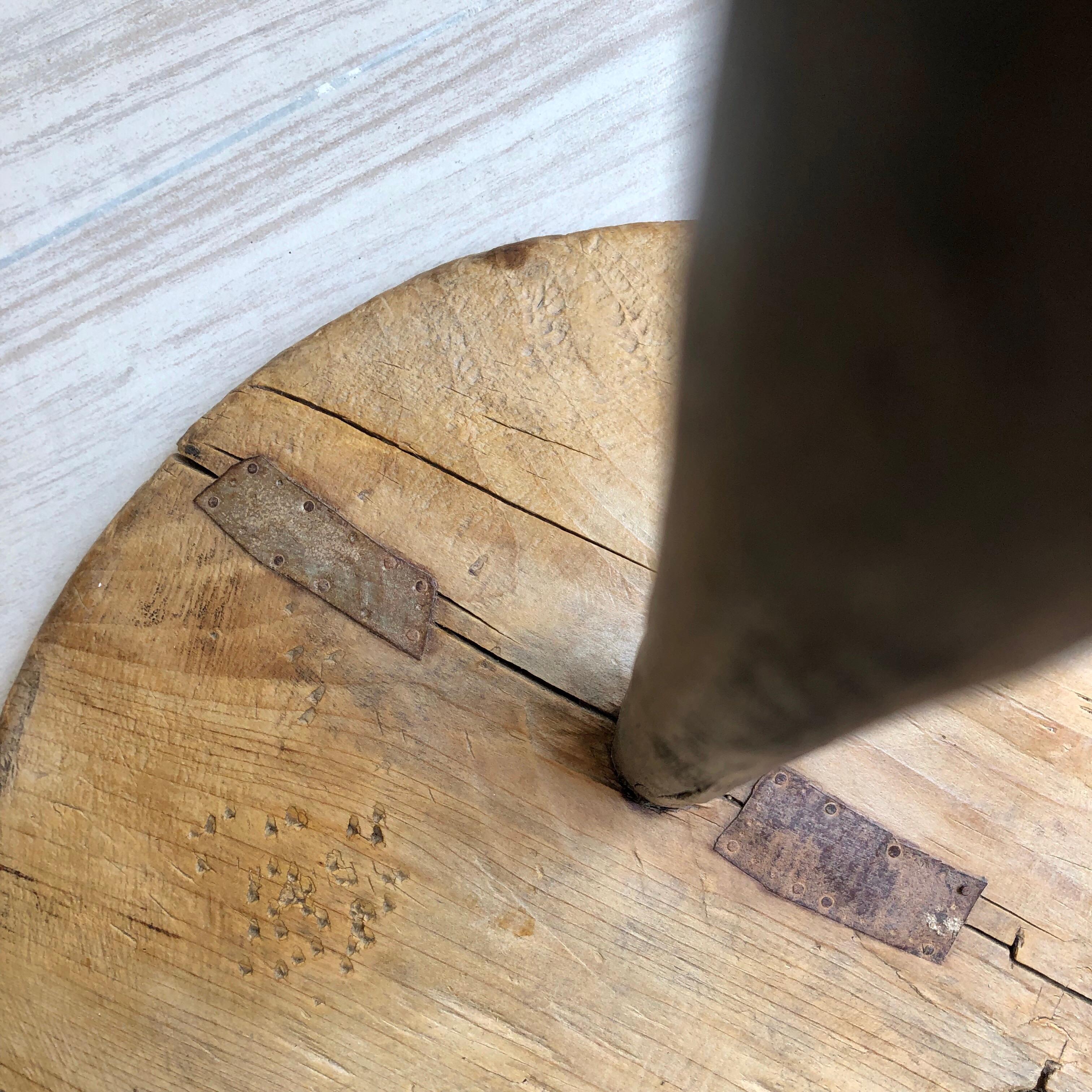 Rustic Round Side Table From Mexico 1