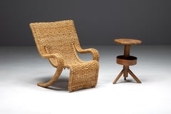 Rustic Round Tripod Side Table, France, 19th Century