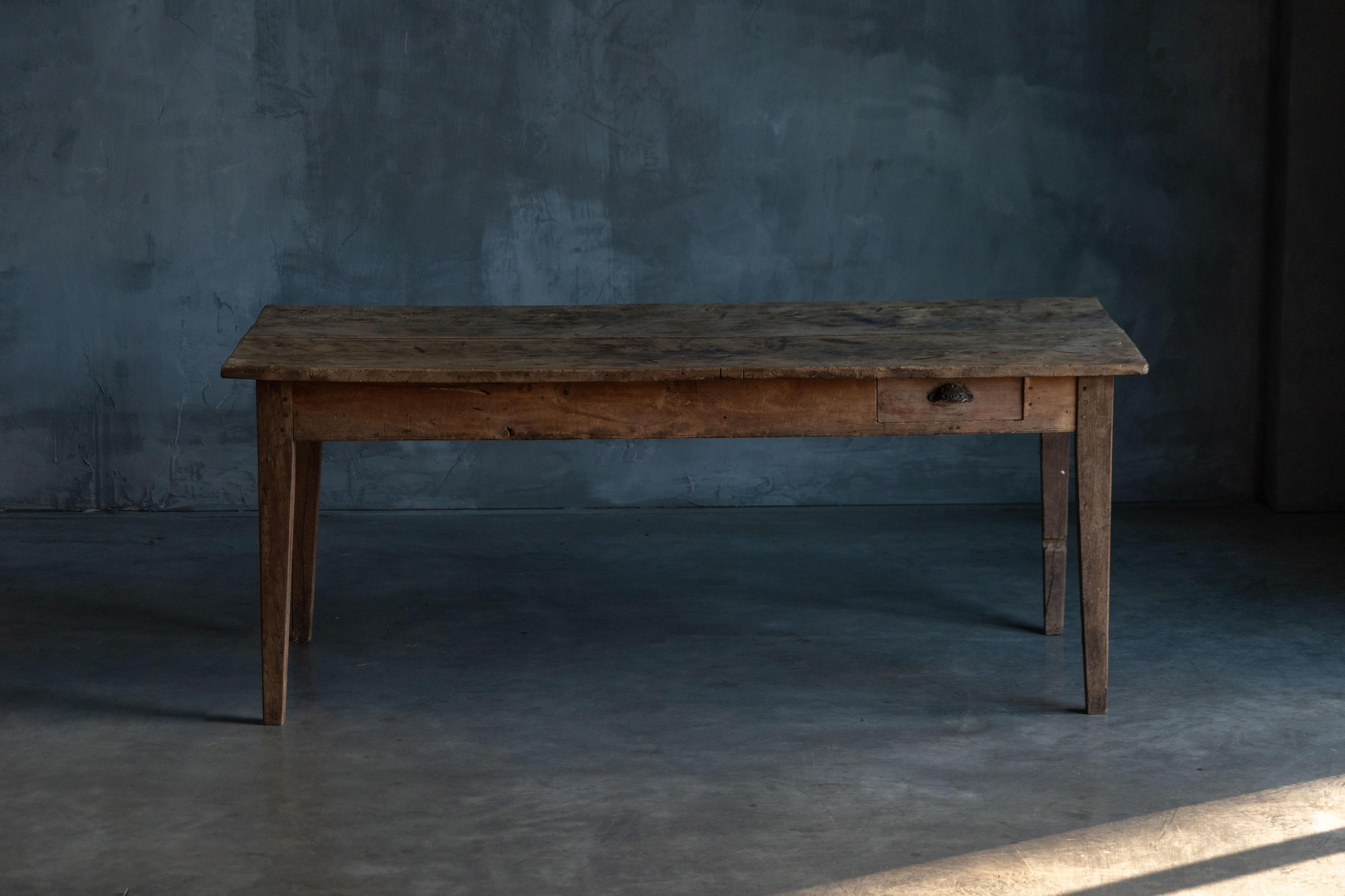 Table de salle à manger rustique rurale, France, 19ème siècle en vente 3