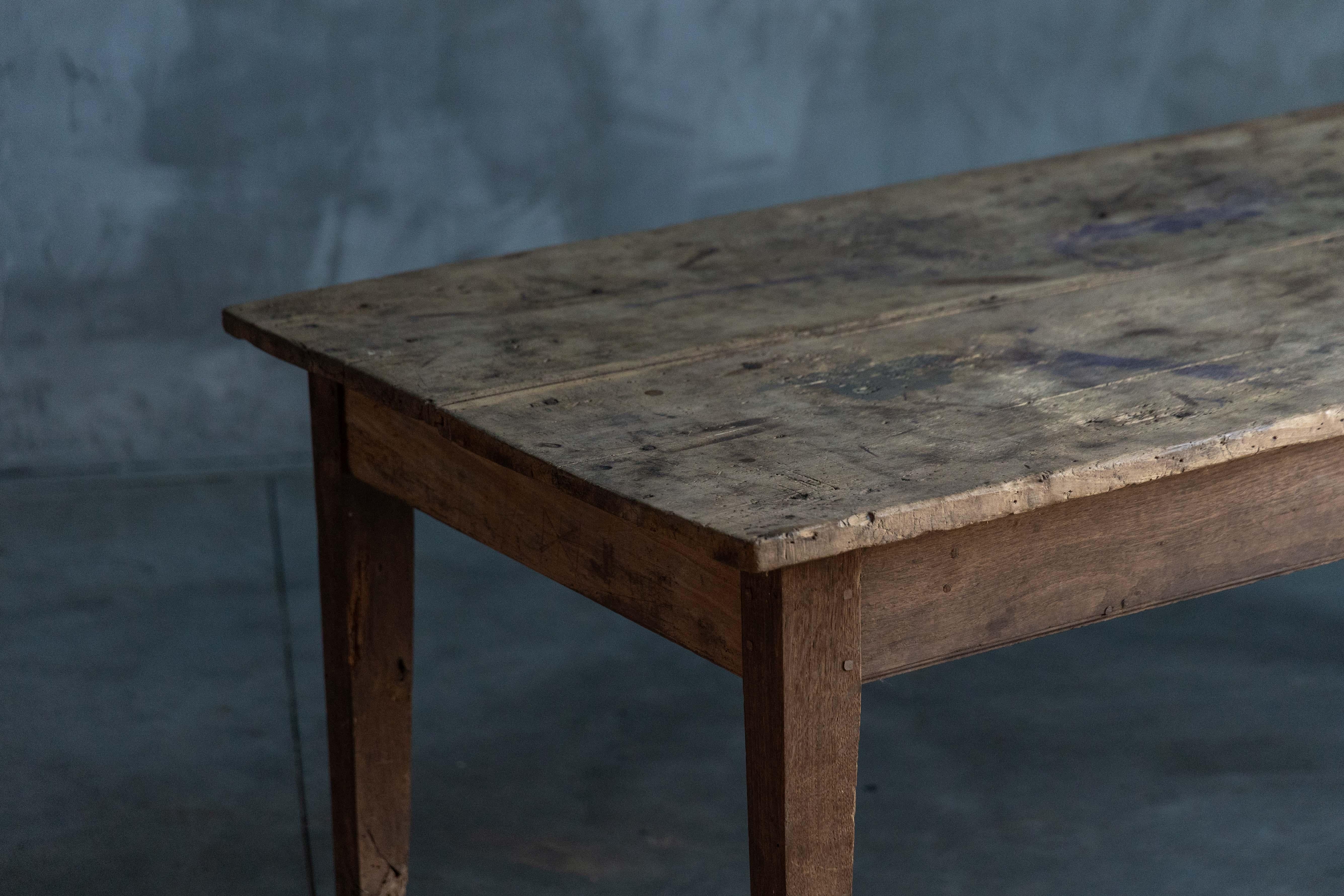 Table de salle à manger rustique rurale, France, 19ème siècle en vente 6